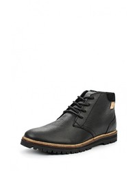 Мужские черные кожаные ботинки от Lacoste