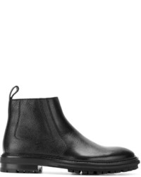 Мужские черные кожаные ботинки от Lanvin
