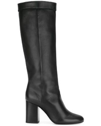 Женские черные кожаные ботинки от Lanvin