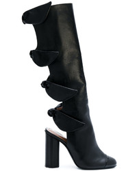 Женские черные кожаные ботинки от Marco De Vincenzo