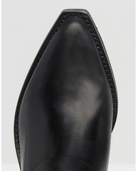 Женские черные кожаные ботинки от AllSaints