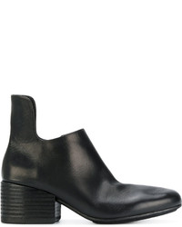 Женские черные кожаные ботинки от Marsèll