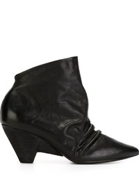 Женские черные кожаные ботинки от Marsèll