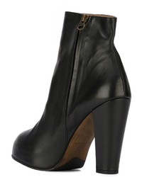 Женские черные кожаные ботинки от Mini Market