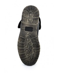 Мужские черные кожаные ботинки от Montefiori