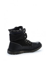 Мужские черные кожаные ботинки от Montefiori