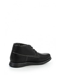 Мужские черные кожаные ботинки от Montefiori