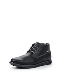 Мужские черные кожаные ботинки от Montefiori