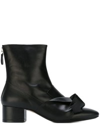 Женские черные кожаные ботинки от No.21
