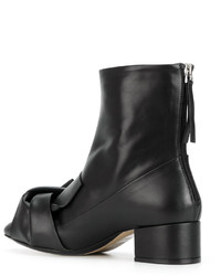 Женские черные кожаные ботинки от No.21