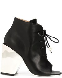 Женские черные кожаные ботинки от Off-White