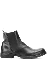Мужские черные кожаные ботинки от Officine Creative