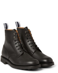 Мужские черные кожаные ботинки от Oliver Spencer