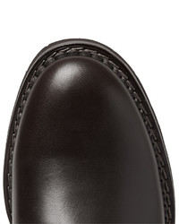 Мужские черные кожаные ботинки от Brunello Cucinelli