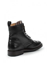 Мужские черные кожаные ботинки от Paolo Vandini