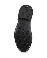 Мужские черные кожаные ботинки от Paolo Vandini