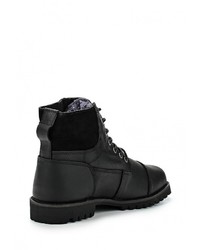 Мужские черные кожаные ботинки от Patrol