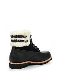 Женские черные кожаные ботинки от Patrol