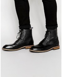 Мужские черные кожаные ботинки от Peter Werth
