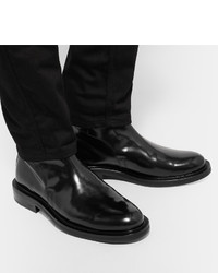 Мужские черные кожаные ботинки от Ami