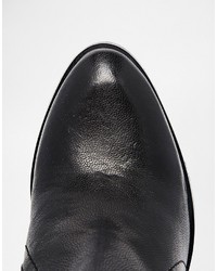 Женские черные кожаные ботинки от Dune