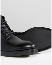 Мужские черные кожаные ботинки от Calvin Klein