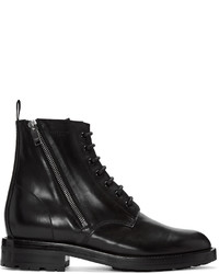 Мужские черные кожаные ботинки от Saint Laurent