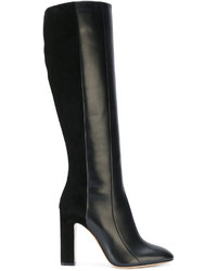 Женские черные кожаные ботинки от Salvatore Ferragamo
