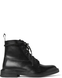 Мужские черные кожаные ботинки от Sandro