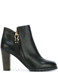 Женские черные кожаные ботинки от See by Chloe