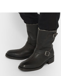 Мужские черные кожаные ботинки от Maison Margiela