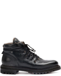 Мужские черные кожаные ботинки от Silvano Sassetti