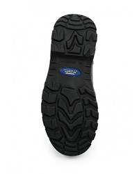 Мужские черные кожаные ботинки от Skechers