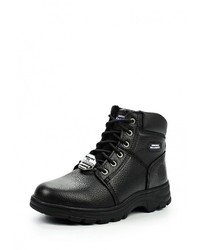 Мужские черные кожаные ботинки от Skechers