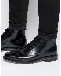 Мужские черные кожаные ботинки от Ted Baker