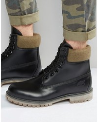 Мужские черные кожаные ботинки от Timberland