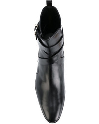 Женские черные кожаные ботинки от Tod's