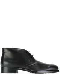 Мужские черные кожаные ботинки от Tod's