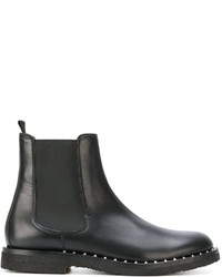 Мужские черные кожаные ботинки от Valentino