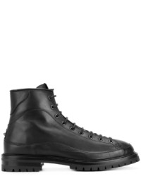 Мужские черные кожаные ботинки от Valentino