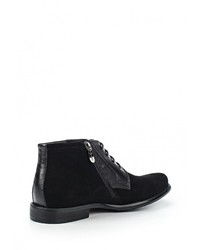 Мужские черные кожаные ботинки от Valley