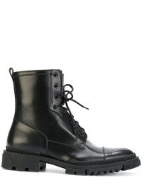 Мужские черные кожаные ботинки от Versace