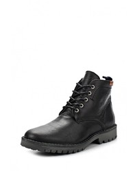 Мужские черные кожаные ботинки от Wrangler