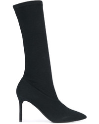 Женские черные кожаные ботинки от Yeezy