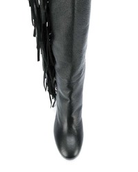 Черные кожаные ботфорты от Laurence Dacade