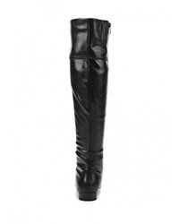 Черные кожаные ботфорты от Betsy