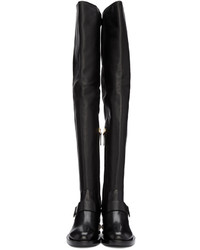 Черные кожаные ботфорты от Nicholas Kirkwood