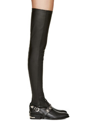 Черные кожаные ботфорты от Toga Pulla