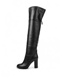 Черные кожаные ботфорты от Dali
