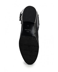 Черные кожаные ботфорты от Dino Ricci